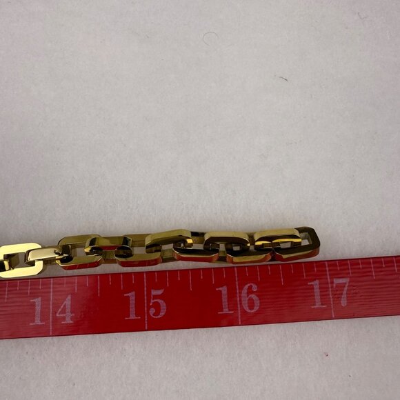 Eddie Borgo Gold Tone Chain Link Necklace Lobster Clasp Classic Design - Picture 4 of 4